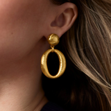 Solara Orbit Statement Earring, Gold