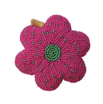 Handmade Glass Beaded Flower Tape Measure