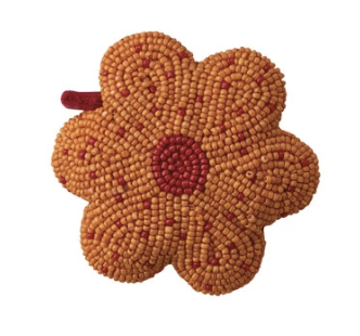 Handmade Glass Beaded Flower Tape Measure