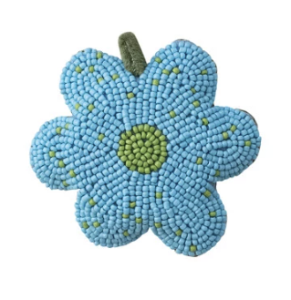 Handmade Glass Beaded Flower Tape Measure