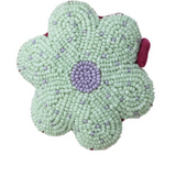 Handmade Glass Beaded Flower Tape Measure