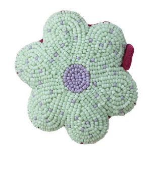 Handmade Glass Beaded Flower Tape Measure