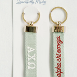 Sorority Embroidered Keychain