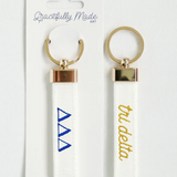 Sorority Embroidered Keychain
