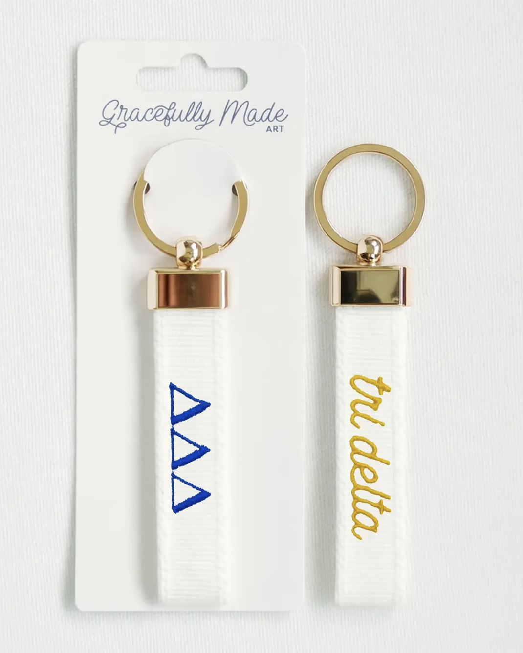 Sorority Embroidered Keychain