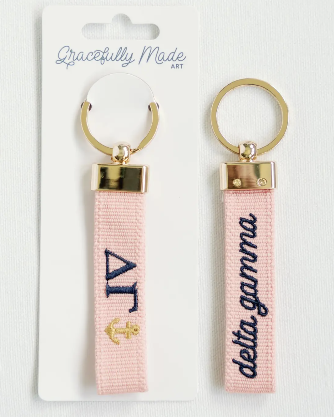 Sorority Embroidered Keychain