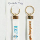 Sorority Embroidered Keychain