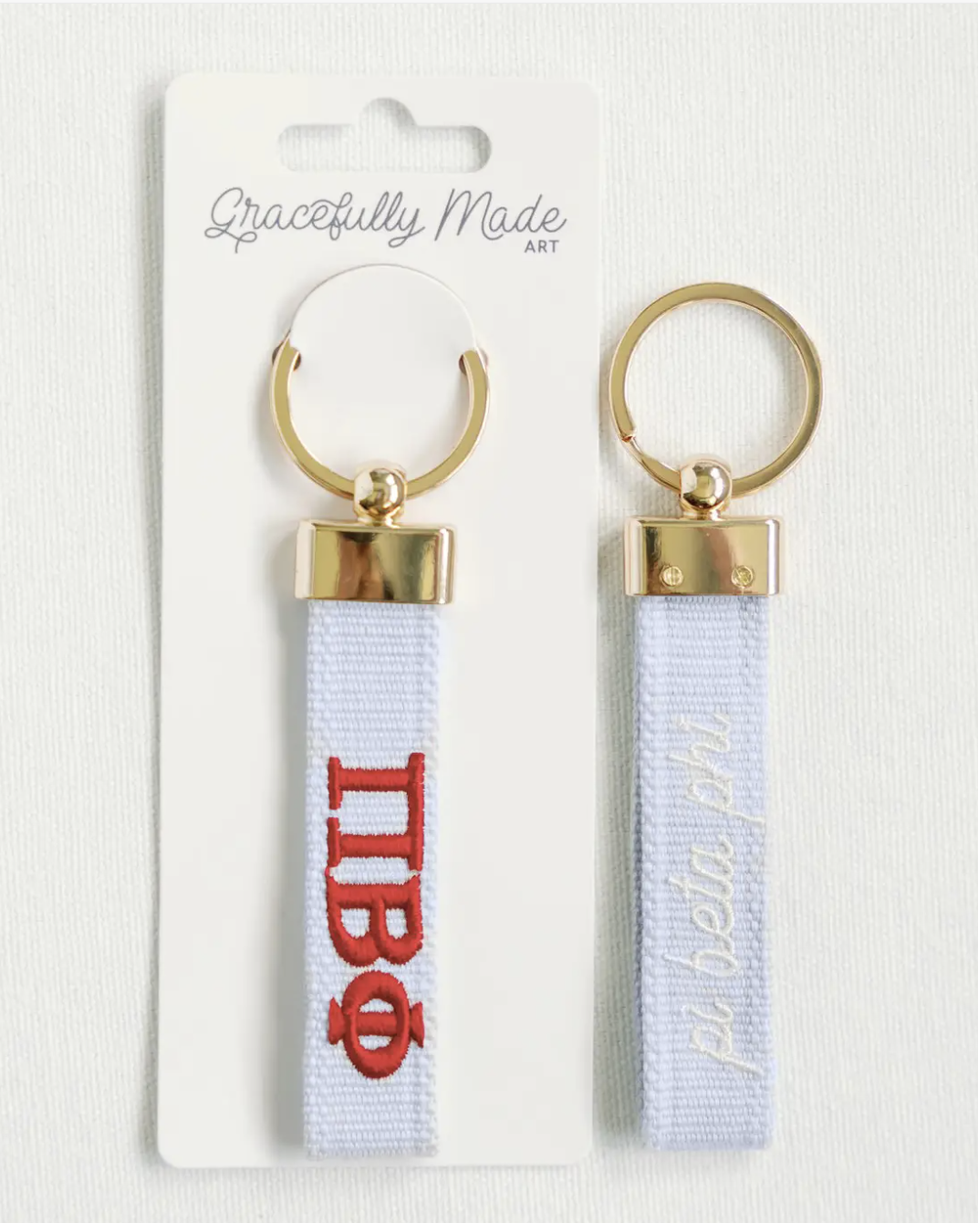 Sorority Embroidered Keychain