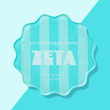 Scalloped Sorority Coasters