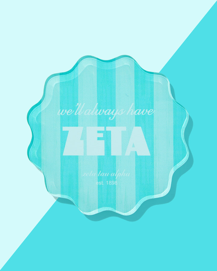 Scalloped Sorority Coasters