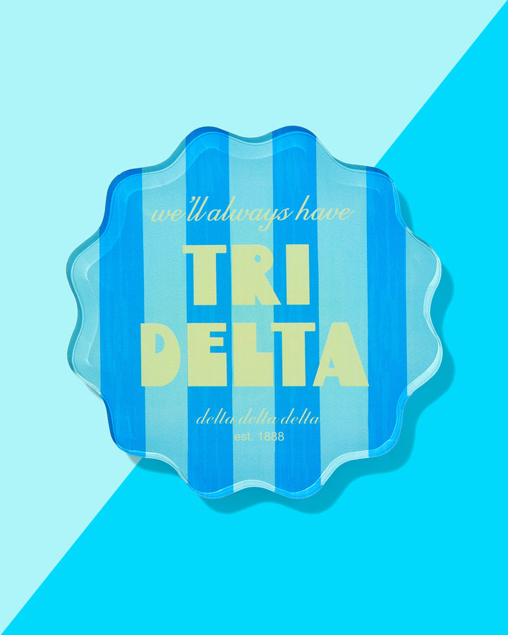 Scalloped Sorority Coasters