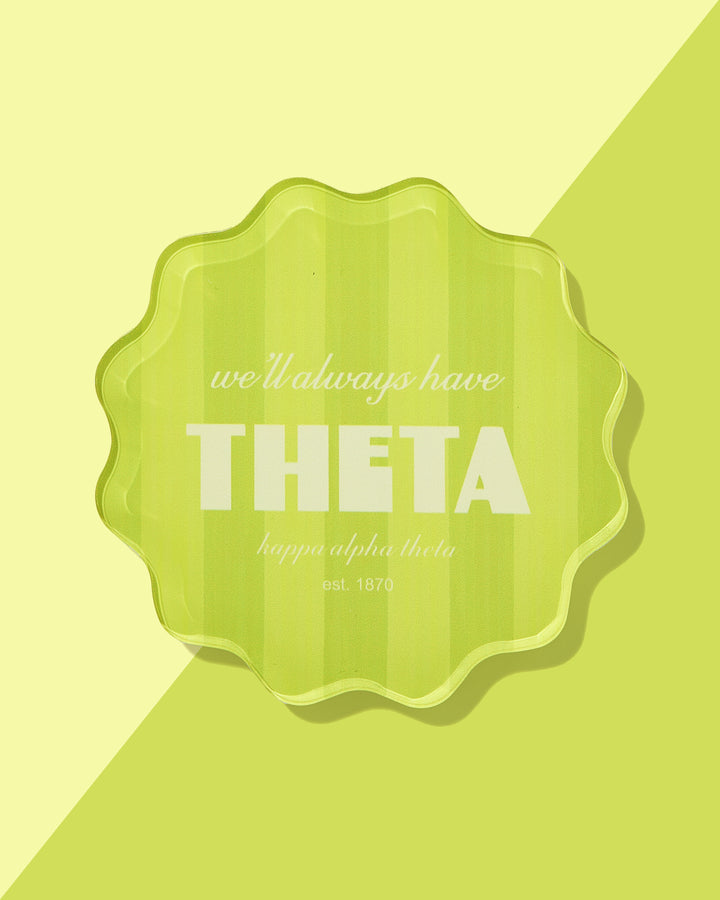 Scalloped Sorority Coasters