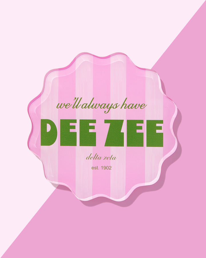 Scalloped Sorority Coasters