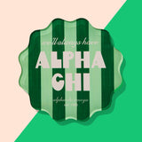 Scalloped Sorority Coasters