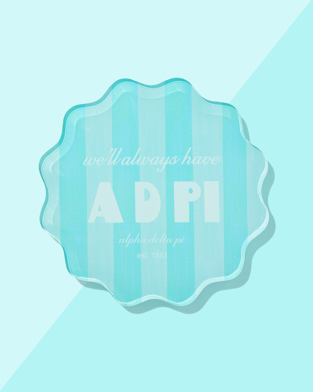 Scalloped Sorority Coasters