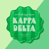 Scalloped Sorority Coasters