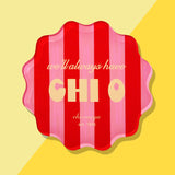 Scalloped Sorority Coasters