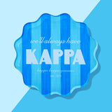 Scalloped Sorority Coasters