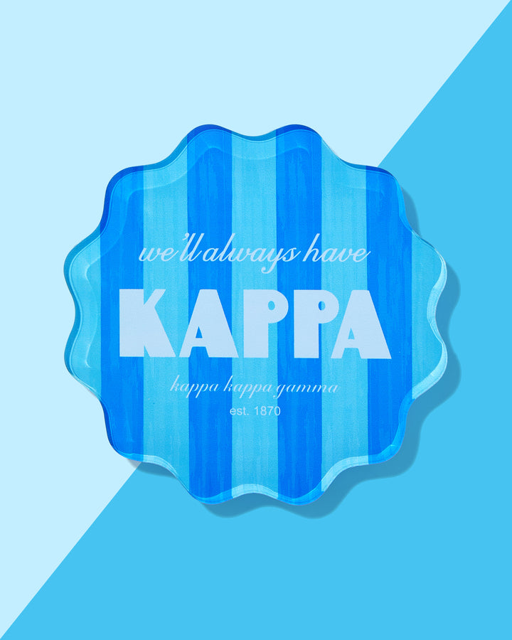 Scalloped Sorority Coasters