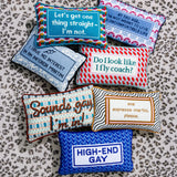 Uncomfortable Needlepoint Pillow