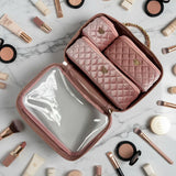 Trio Jet Setter, Blush Velvet Quilted