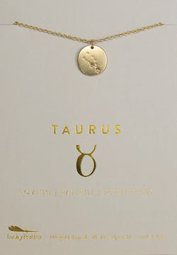 Zodiac Necklace, Taurus