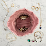 Ultra Jewelry Case, Blush Velvet Quilted
