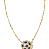 Soccer Gold Short Pendant Necklace