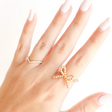 Gold Bow Ring