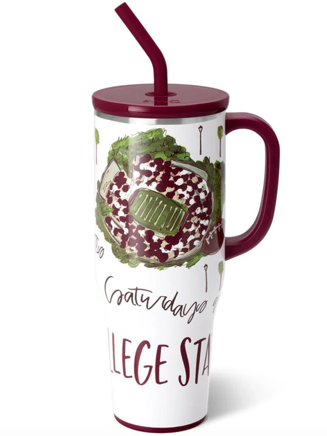 Saturdays in College Station Mega Mug, 40oz