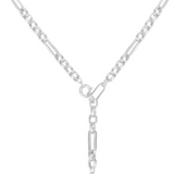 Allure Pearl Lariat Necklace, Silver