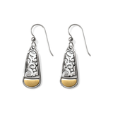 Catania French Wire Earrings, Mixed Metal