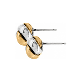 Love Me Knot Mini Post Earrings, Mix metal