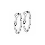 Small Hoop Charm Earrings