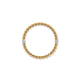 Meridian Petite Gold Stretch Bracelet