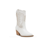 Allure Cut Out Booties, Ivory