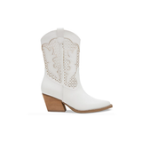 Allure Cut Out Booties, Ivory