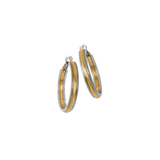Interlok Noir Heirloom Gold Hoop Earrings
