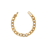 Cleo Pave Link Bracelet, Gold