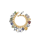 One Heart Color Charm Bracelet