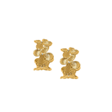 Everbloom Gold Petal Hoop Earrings