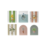 Botanical Painted Framed Wall, Set of 6