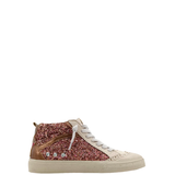 Riley Sneaker, Rose Gold Glitter