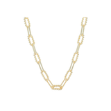 She's Spicy Mini Chain Link Necklace, Gold