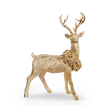 Gold Deer with Wreath