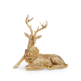Gold Deer with Wreath