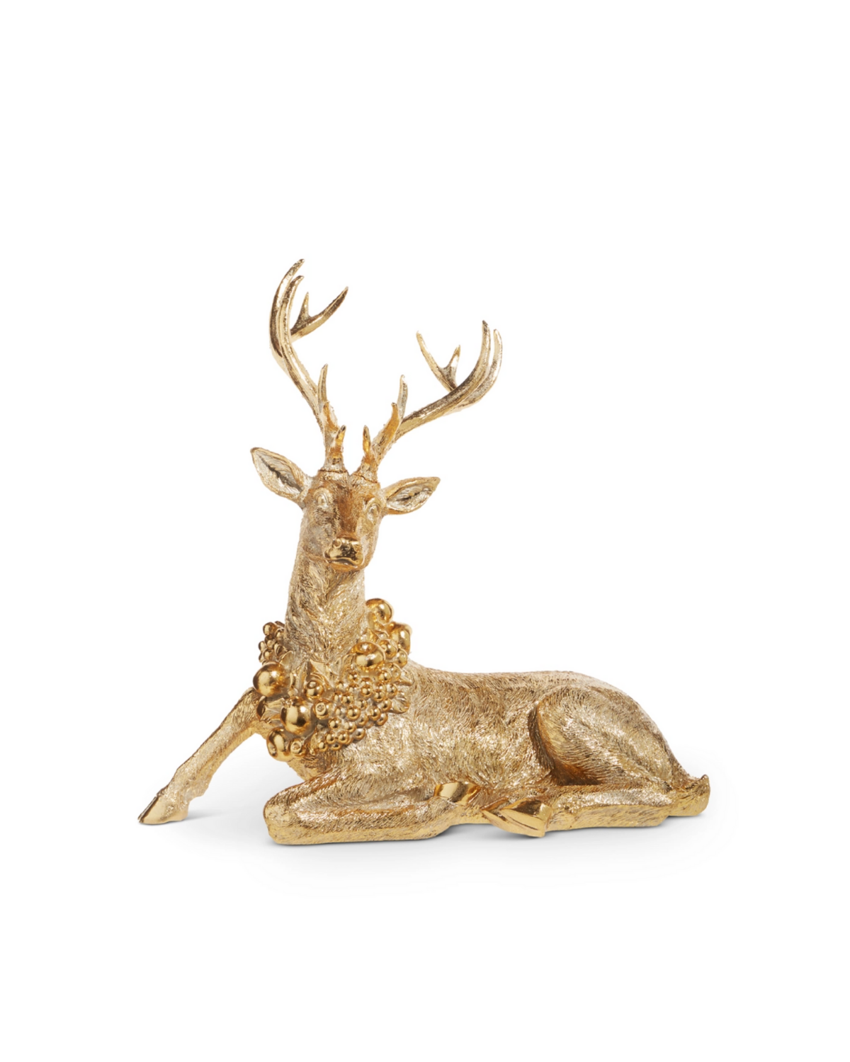 Gold Deer with Wreath