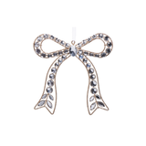 Clear Jeweled Bow Ornament