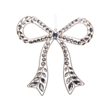 Clear Jeweled Bow Ornament