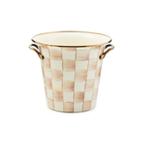Mocha Check Wine Cooler